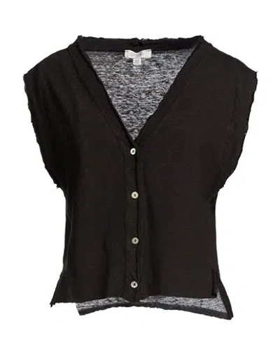 Crossley Woman Cardigan Black Size Xxl Linen