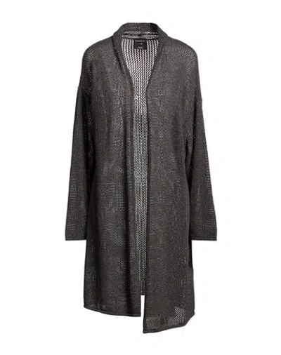 Crossley Woman Cardigan Charcoal Size Xs Cashmere In Brown