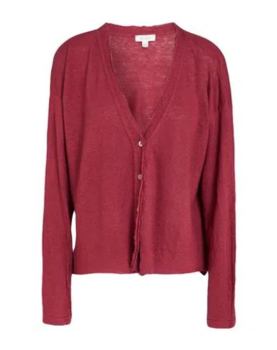 Crossley Woman Cardigan Garnet Size M Linen In Red