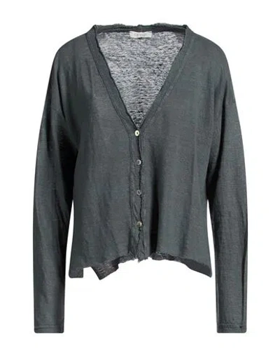 Crossley Woman Cardigan Grey Size L Linen In Gray