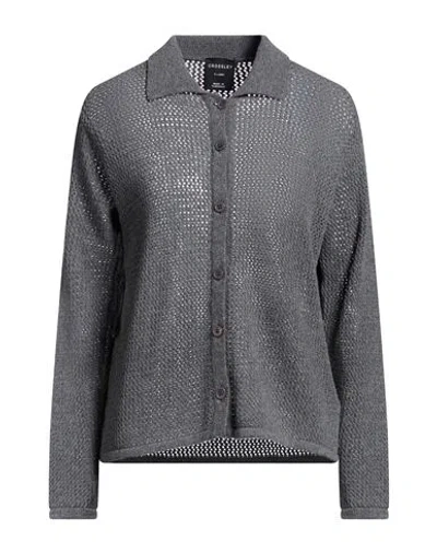 Crossley Woman Cardigan Grey Size Xs Cashmere In Gray