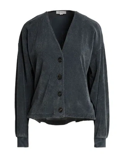 Crossley Woman Cardigan Lead Size S Cotton In Gray