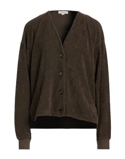Crossley Woman Cardigan Military Green Size M Cotton
