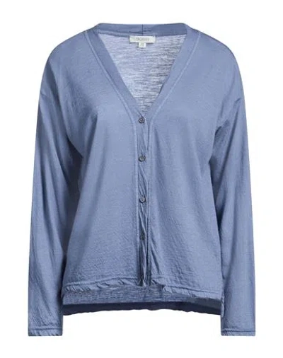 Crossley Woman Cardigan Slate Blue Size S Virgin Wool