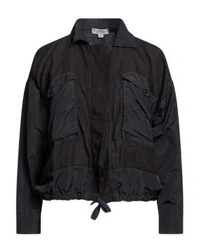 Crossley Woman Jacket Black Size L Polyamide, Linen