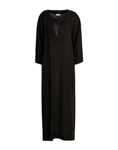 Crossley Woman Maxi Dress Black Size S Linen