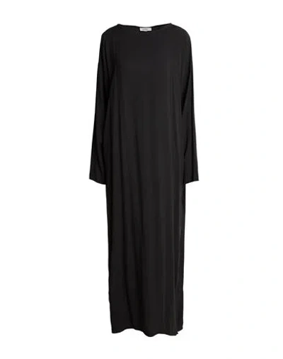 Crossley Woman Maxi Dress Charcoal Size S Viscose In Black