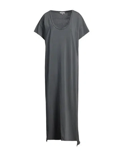 Crossley Woman Maxi Dress Lead Size L Cotton In Grey