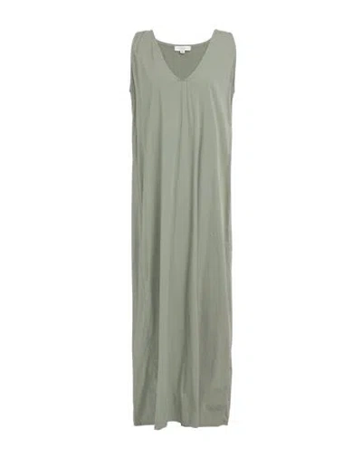 Crossley Woman Maxi Dress Military Green Size M Cotton, Elastane