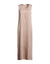 Crossley Woman Maxi Dress Taupe Size S Silk, Elastane In Neutral