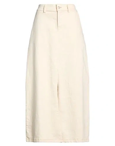 Crossley Woman Maxi Skirt Beige Size Xs Cotton