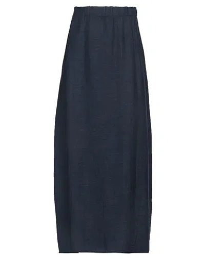 Crossley Woman Maxi Skirt Blue Size M Cotton, Viscose, Polyamide, Polyester