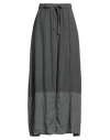 Crossley Woman Maxi Skirt Charcoal Size S Linen In Grey