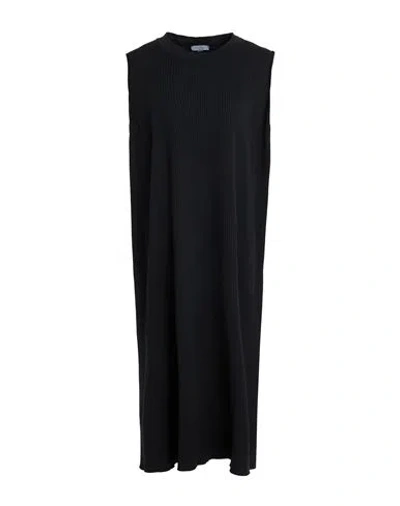 Crossley Woman Midi Dress Black Size L Cotton In Black