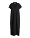 Crossley Woman Midi Dress Black Size Xl Cotton In Black