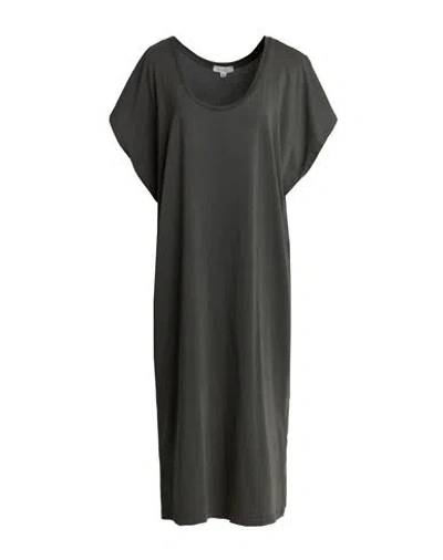 Crossley Woman Midi Dress Charcoal Size Xs Cotton In Grey