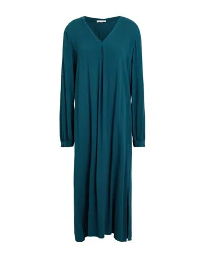 Crossley Woman Midi Dress Deep Teal Size L Viscose In Green