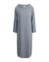 Crossley Woman Midi Dress Grey Size L Viscose In Grey