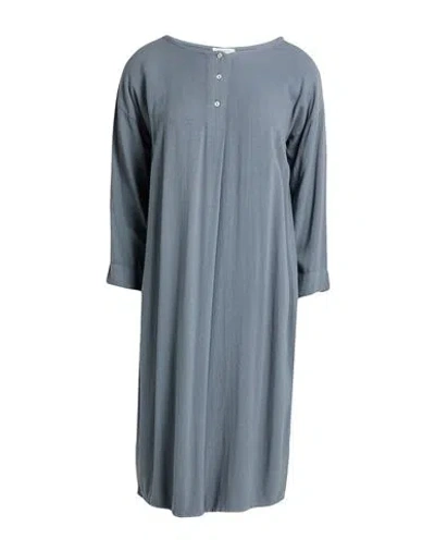Crossley Woman Midi Dress Grey Size S Viscose In Blue
