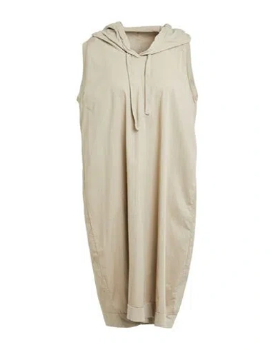 Crossley Woman Midi Dress Khaki Size S Cotton, Elastane In Beige