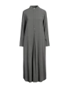Crossley Woman Midi Dress Lead Size L Viscose In Grey