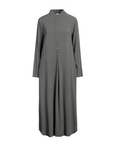Crossley Woman Midi Dress Lead Size L Viscose In Grey