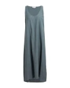 Crossley Woman Midi Dress Lead Size S Cotton, Silk In Grey