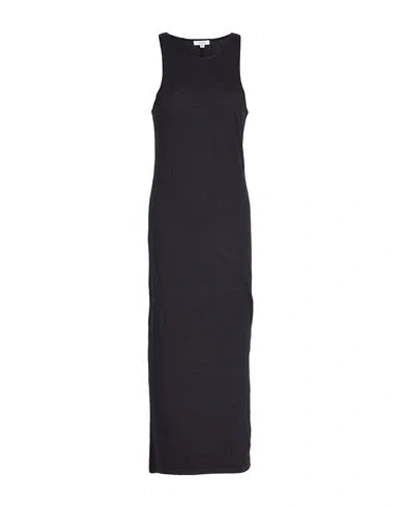 Crossley Woman Midi Dress Midnight Blue Size L Linen, Elastane
