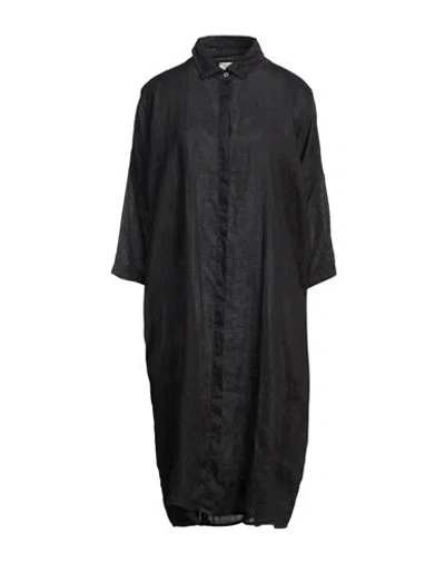 Crossley Woman Midi Dress Midnight Blue Size M Linen