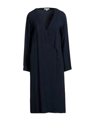 Crossley Woman Midi Dress Midnight Blue Size S Viscose In Black