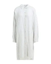 Crossley Woman Midi Dress Off White Size S Linen