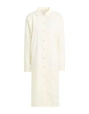 Crossley Woman Midi Dress Light Green Size Xs Linen In Yellow
