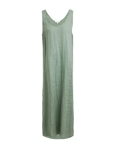 Crossley Woman Midi Dress Sage Green Size M Linen