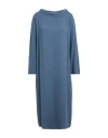 Crossley Woman Midi Dress Slate Blue Size M Viscose
