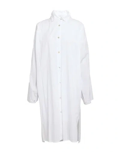 Crossley Woman Midi Dress White Size S Cotton
