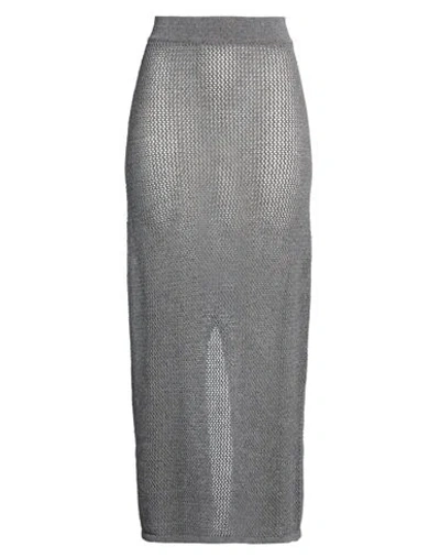 Crossley Woman Midi Skirt Grey Size Xs Cashmere In Gray