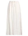 Crossley Woman Midi Skirt Light Pink Size M Linen