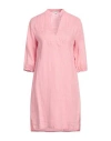 Crossley Woman Mini Dress Antique Rose Size L Linen In Pink