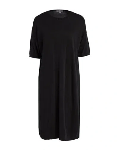 Crossley Woman Mini Dress Charcoal Size Xs Cotton In Black