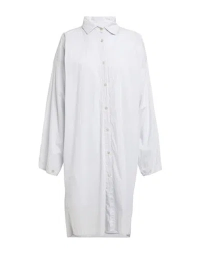 Crossley Woman Mini Dress Light Grey Size M Cotton