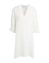 Crossley Woman Mini Dress Off White Size M Linen