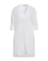 Crossley Woman Mini Dress Off White Size M Linen In White