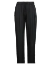 Crossley Woman Pants Black Size L Silk, Elastane