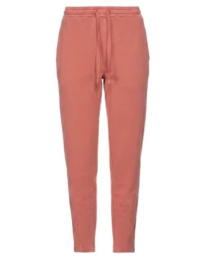 Crossley Woman Pants Coral Size Xs Cotton In Red