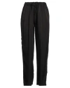 Crossley Woman Pants Dark Brown Size M Silk, Elastane In Black