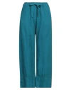 Crossley Woman Pants Deep Teal Size L Linen In Green