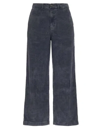 Crossley Woman Pants Grey Size S Cotton In Blue