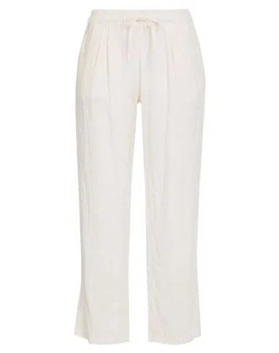 Crossley Woman Pants Ivory Size S Linen In White