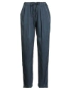 Crossley Woman Pants Navy Size S Silk, Elastane In Blue