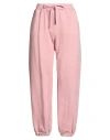 Crossley Woman Pants Pink Size L Cotton In Pink